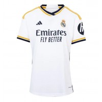 Dres Real Madrid Eduardo Camavinga #12 Domáci pre Ženy 2023-24 Krátky Rukáv